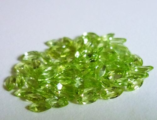 9.42CT EXCELLENT MARQUISE GREEN BURMESE PERIDOT LOT
