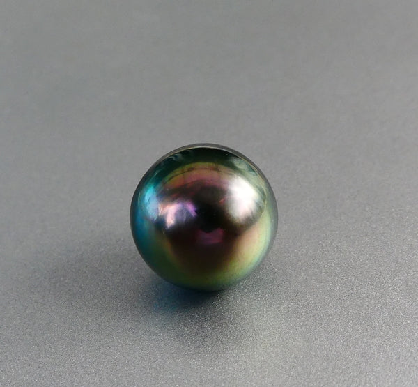 9.47CT EXCELLENT GENUINE SOUTH SEA PEACOCK GREEN GREY TAHITIAN PEARL