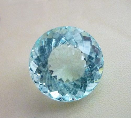 9.48CT GORGEOUS ROUND SKY BLUE NATURAL AQUAMARINE