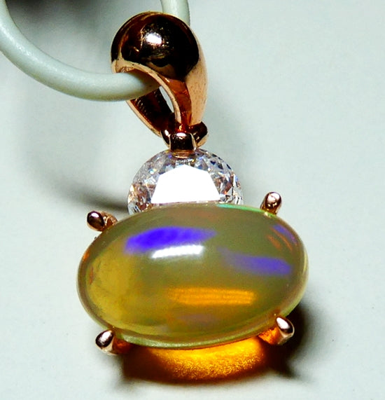 9.70CT EXCELLENT 100% NATURAL CRYSTAL OPAL 925 STERLING SILVER PENDANT