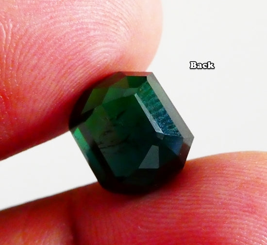 9.85CT UNHEATED EXCELLENT HUGE 100% NATURAL DARK BLUISH GREEN TOURMALINE