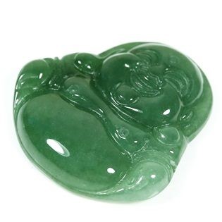 UNTREATED GREEN NATURAL A GRADE JADEITE PENDANT