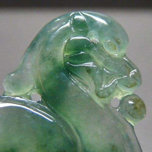 UNTREATED WATERY GREEN NATURAL A GRADE JADEITE PENDANT