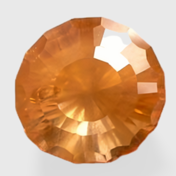 3.75CT EXCELLENT CUSTOM CUT  NATURAL ORANGE BROWN ZIRCON