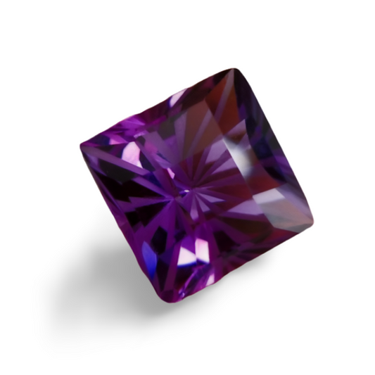 5.90CT RARE UNIQUE CUSTOM CUT PURPLE AMETHYST