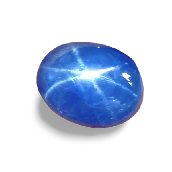 4.00CT UNHEATED NATURAL BLUE BURMESE STAR SAPPHIRE