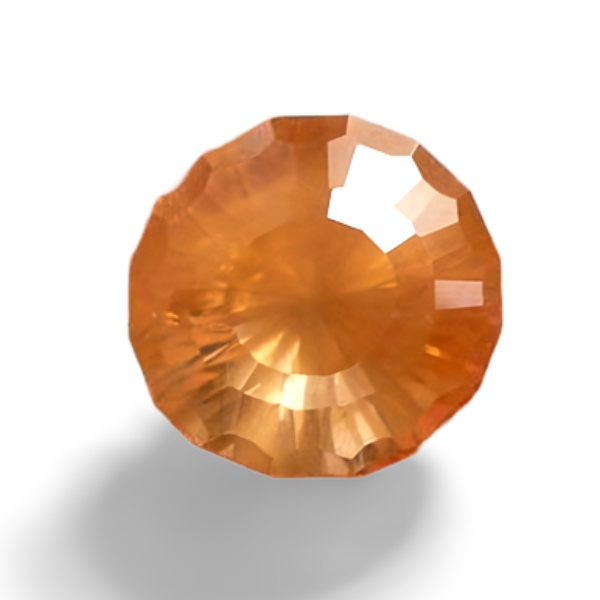 3.75CT EXCELLENT CUSTOM CUT  NATURAL ORANGE BROWN ZIRCON