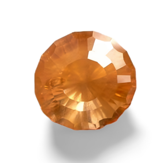 3.75CT EXCELLENT CUSTOM CUT  NATURAL ORANGE BROWN ZIRCON